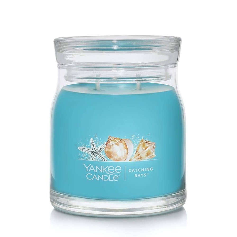 Yankee Candle Catching Rays Blue Candle 13 oz